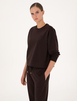 Kahverengi Oversize Sweatshirt