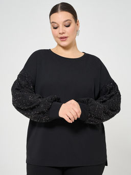 Джемпер 0269-1с черный кристалл