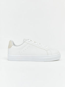 Кеды женские на плоской подошве со шнуровкой