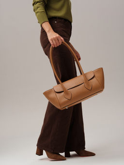 Кожаная сумка Viki DBR 31341 оранжевый миндаль фото 6