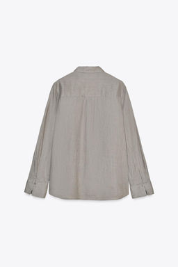 ZW COLLECTION 100% LINEN SHIRT - Zara фото 28