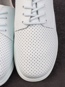 03-PDXL156-3 LT. BLUE Полуботинки женские (натуральная кожа) - Фабричный китай фото 11