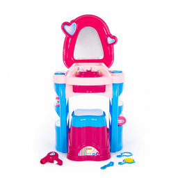 Игрушка "Набор "Салон красоты "Диана" №3" 48х44х84см, со стулом 28,5х26х26см, пластик, в пакете (Беларусь)