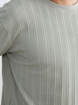 Bisiklet Yaka Erkek Dokulu Ti??rt