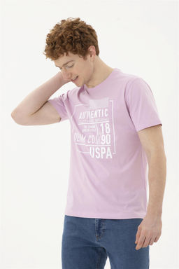 Мужская розовая футболка