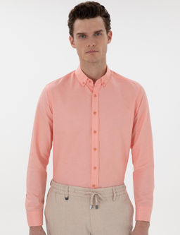 Рубашка Pierre Cardin Regular Fit розовая