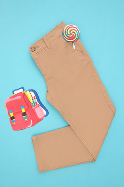 Брюки из парусины светло-коричневого цвета для мальчика Неожиданная скидка в корзине