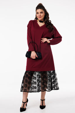 Платье ANELLI 1739 винный соблазн