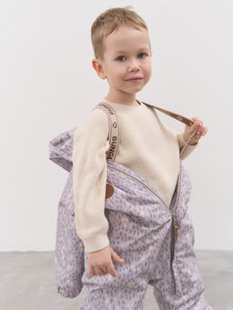 Комбинезон демисезонный мембранный Солнечные зайчики - серый 0+ - Bungly фото 9