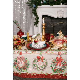 Скатерть новогодняя «Этель. Новогоднее настроение», 147×220 см,100% хлопок, саржа 190 г/м², с ГМВО