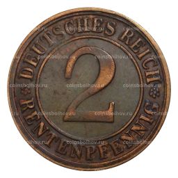 2 рентенпфеннига 1923 года D Германия