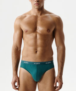 ATLANTIC 2RMP-001 Трусы спорт - набор (2 шт.) сине-зеленый + зеленый  фото 2
