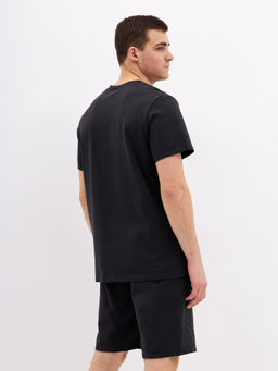 Костюм мужской кулирка с лайкрой ЛУКАС ЧЕРНЫЙ - Domtrik фото 5