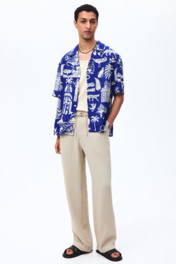 Camisa resort estampada Relaxed Fit - H&m фото 7