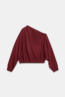 ASYMMETRIC RHINESTONE KNIT JUMPER - Zara фото 4