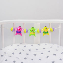Растяжка на коляску/кроватку Птенчики, 3 игрушки, цвет МИКС, Крошка Я  фото 3