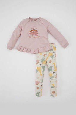 Толстовка с принтом Safari для маленьких девочек, набор из 2 шт.