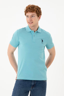 Футболка U.S. Polo Assn базовая мятная хлопок  фото 8