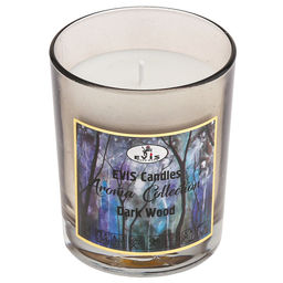 Свеча Антхольц д7,5см, h9см, ароматизированная, парафин, в стекле, время горения 36 часов, Dark Wood (Россия)