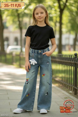 Джинсы с высокой посадкой