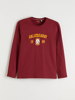 Bisiklet Yaka Galatasaray Bask?l? Erkek Pijama ?st