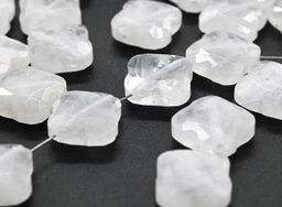 Бусина для рукоделия из горного хрусталя Клевер граненый 13*13мм, 1 шт Радуга камня