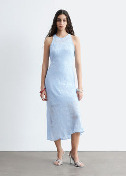 Vestido midi de seda y viscosa - H&m фото 6