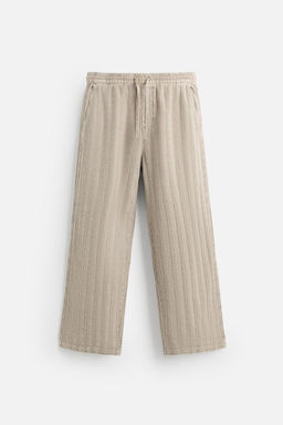 RELAXED FIT JACQUARD TROUSERS - Zara фото 27