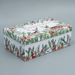 Набор подарочных коробок 6 в 1 Новогодняя акварель, 20 х 12.5 х 7.5 32.5 х 20 х 12.5 см - Дарите счастье фото 16