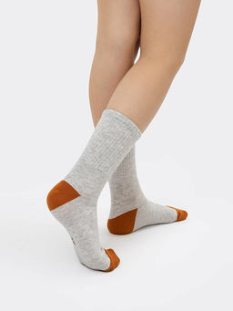 Цена за 5 пар! Детские носки в светло-сером цвете - Mark formelle фото 2