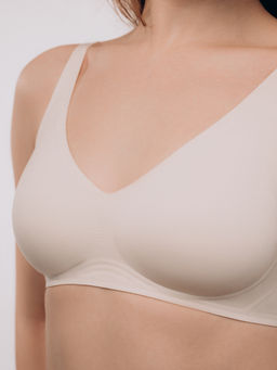 Бюстгальтер Indefini 5063WXY бесшовный молочный фото 7