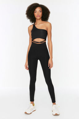 TRENDYOLMILLA Siyah Push- Up Ozellikli Tam Boy Orme Spor Tayt TWOAW21TA0030  фото 10