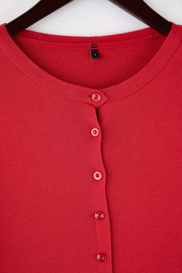 K?rm?z? Yumusak Dokulu Triko H?rka TWOAW26HI00264