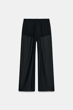 FLOWING SEMI-SHEER TROUSERS - Zara фото 2