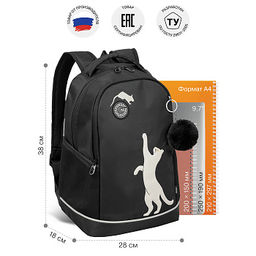 RG-663-7 Рюкзак школьный с обвесом - Grizzly фото 39