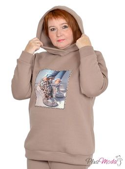 Толстовка Модель №1050 размеры 44-84 - Plusmoda фото 3
