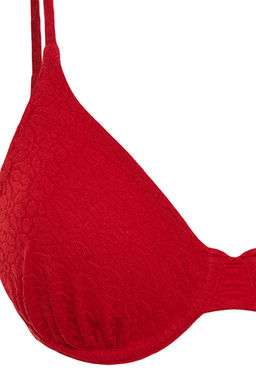 TRENDYOLMILLA K?rm?z? Balkonet Dokulu Bikini Ustu TBESS24BU00087