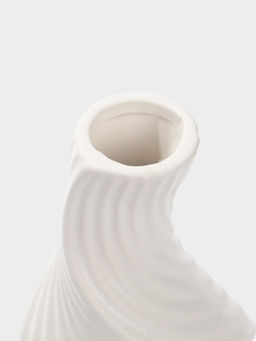Ваза Пласидо, 18?8 см, керамика, белая