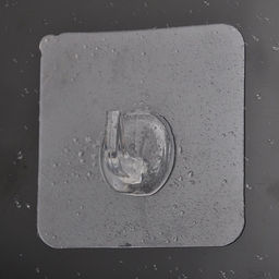 Крючки самоклеящиеся настенные прозрачные, 5.6×5.6 см, 10 шт.