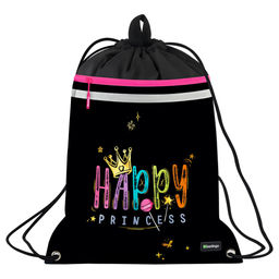 Сумка для обуви с карманом на молнии Berlingo "Candy Princess" 46*36см (SB-EXPL-1105) светоотражающая лента