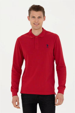 U. S. Polo Assn / Мужской красный базовый свитшот