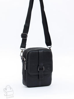 Сумка мужская кожаная 8612S black Fuzhiniao