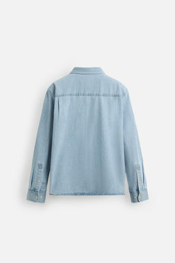 REGULAR FIT DENIM SHIRT - Zara фото 8