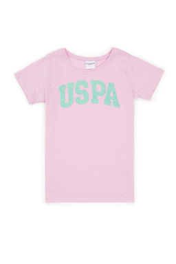 U. S. Polo Assn Базовая футболка с круглым вырезом Magnolia для девочек - U.s. polo assn фото 4