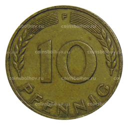 Монета 10 пфеннигов 1949 года F Германия