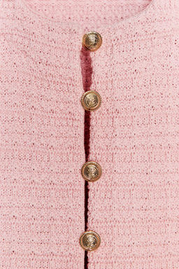 RUFFLED KNIT CARDIGAN - Zara фото 6