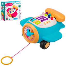 Каталка "Самолетик" (IT109564) свет, песни, сказки, звуки, в коробке 22,5*22*14см