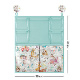 Органайзер на кроватку с крючками, 7 карманов, 38*44 см, ПУТЕШАСТИКИ, шт - Valiant фото 2