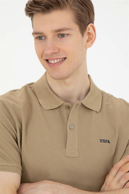 Мужская базовая футболка цвета хаки - U.s. polo assn фото 2