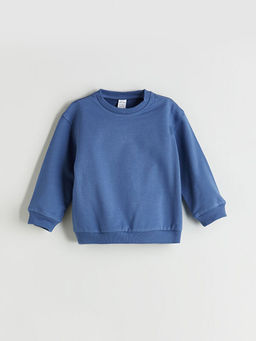 Bisiklet Yaka Basic Erkek Bebek Sweatshirt 3l?
